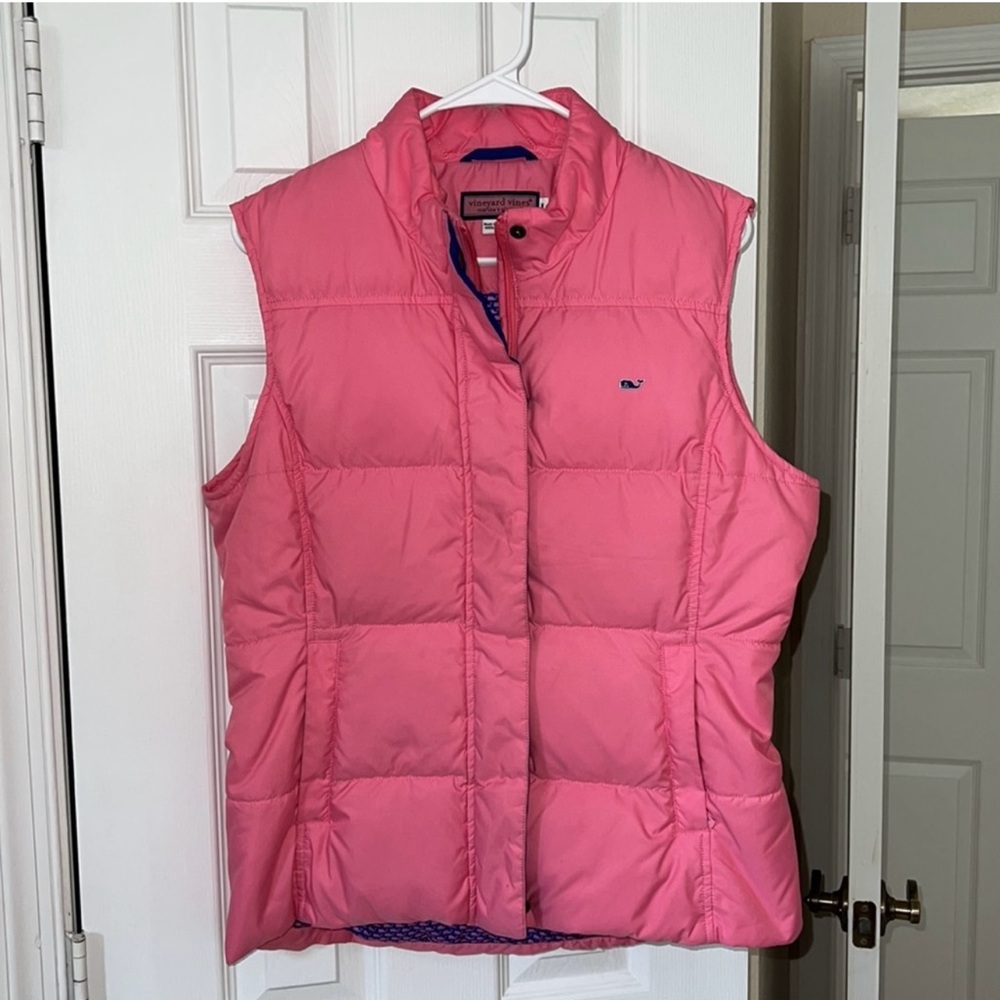 Vineyard Vines Port Pink Puffer Vest